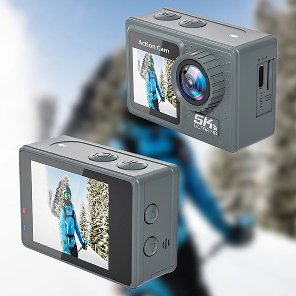 5K 4K 60FPS Sports DV Cam 170° Wide Angle WIFI Outdoor Cycling Camera 30m Waterproof Diving Mini DV Camera with Remote Control