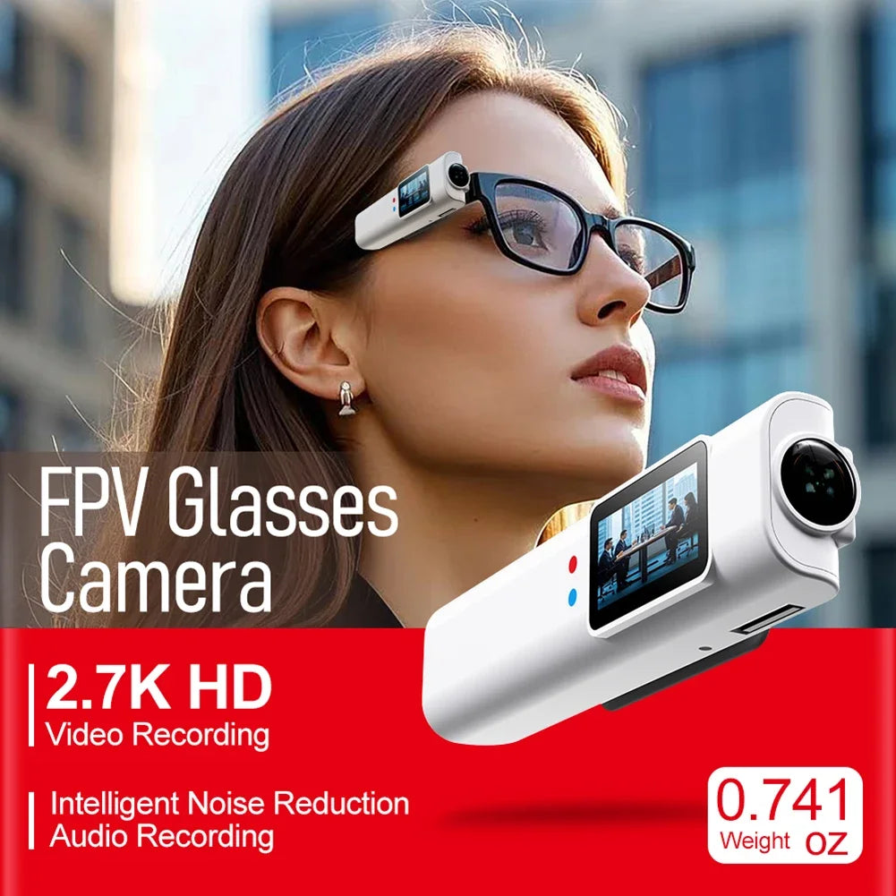 Wireless Glasses Action Camera 4K HD WiFi Mini Digital Camera 250mAh Video Recorder Camcorder Sport on Glass for Cycling Hiking