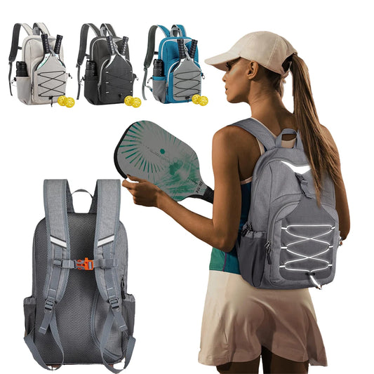 Pickleball Rackets Backpack Large Capacity Pickleball Paddle Bag Portable Racket Rucksack Hiking Sports Traveling Outings Bag
